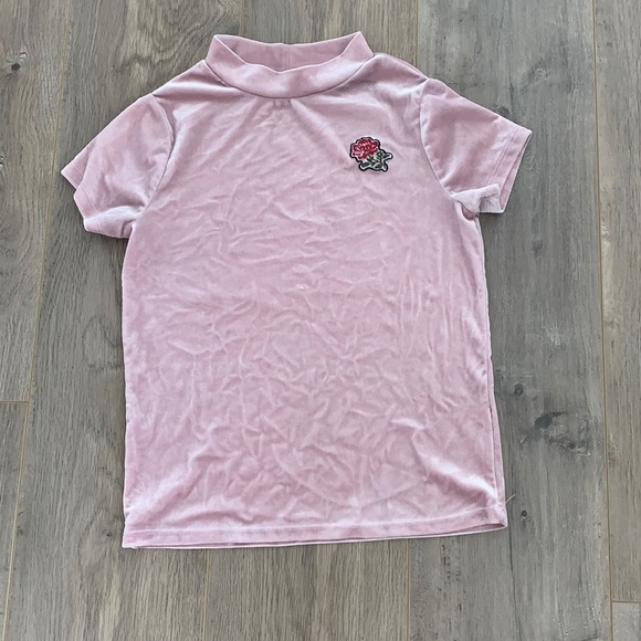 Girls 13/14 Pink Rose Top - Picture 2 of 5